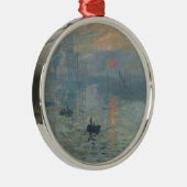 Claude Monet Impression Sunrise Soleil Levant Metalen Ornament (Rechts)