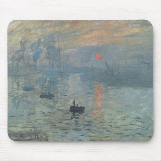 Claude Monet Impression Sunrise Soleil Levant Muismat (Voorkant)