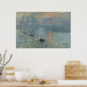 Claude Monet Impression Sunrise Soleil Levant Poster (Keuken)