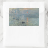 Claude Monet Impression Sunrise Soleil Levant Rechthoekige Sticker (Tas)