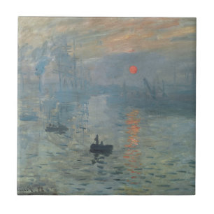 Claude Monet Impression Sunrise Soleil Levant Tegeltje