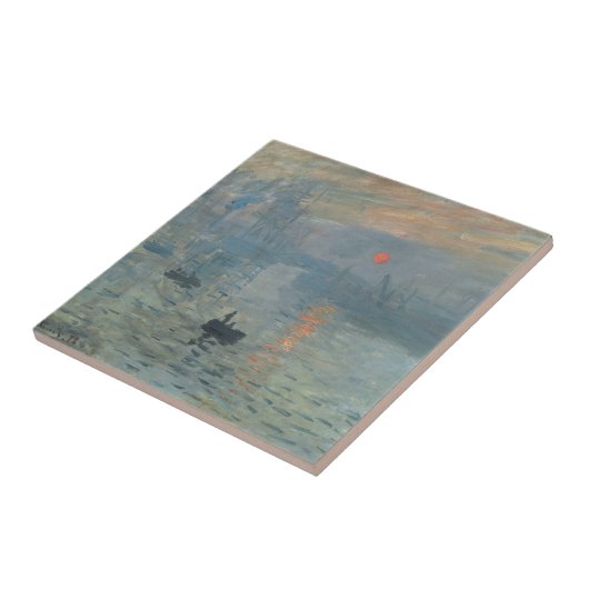 Claude Monet Impression Sunrise Soleil Levant Tegeltje (Zijkant)