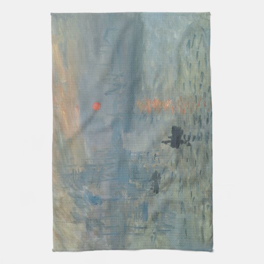 Claude Monet Impression Sunrise Soleil Levant Theedoek (Verticaal)