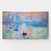 Claude Monet - Impression, Sunrise Spandoek (Horizontaal)