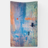 Claude Monet - Impression, Sunrise Spandoek (Verticaal)