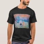 Claude Monet - Impression, Sunrise T-shirt<br><div class="desc">Impression,  Sunrise (Impression,  Soleil levant) - Claude Monet,  Oil on canvas,  1872 Impression,  Sunrise beeldt de haven van Le Havre uit,  de geboortestad van Monet.</div>