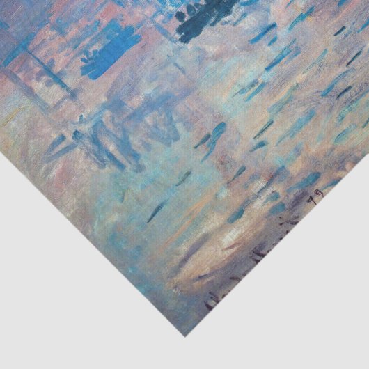 Claude Monet - Impression, Sunrise Tissuepapier (Detail)