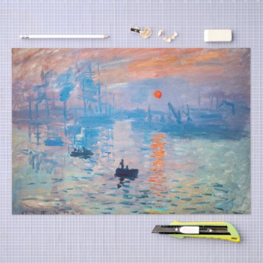 Claude Monet - Impression, Sunrise Tissuepapier (Craft)
