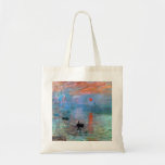 Claude Monet Impression Sunrise Tote Bag<br><div class="desc">Impression Sunrise geschilderd door Claude Monet in 1872.</div>