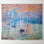 Claude Monet - Impression, Sunrise Wandkleed<br><div class="desc">Impression,  Sunrise (Impression,  Soleil levant) - Claude Monet,  Oil on canvas,  1872 Impression,  Sunrise beeldt de haven van Le Havre uit,  de geboortestad van Monet.</div>