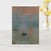 Claude Monet Impression Zonsopgang Kunstprint Kaart (Gele Bloem)