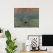 Claude Monet Impression Zonsopgang Kunstprint Poster (Thuiskantoor)