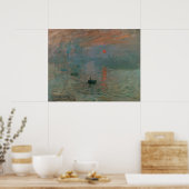 Claude Monet Impression Zonsopgang Kunstprint Poster (Keuken)