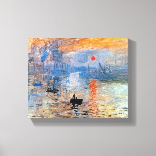 Claude Monet Impression Zonsopgang Poster Canvas Afdruk (Voorkant)