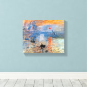 Claude Monet Impression Zonsopgang Poster Canvas Afdruk (Insitu (Houten vloer))