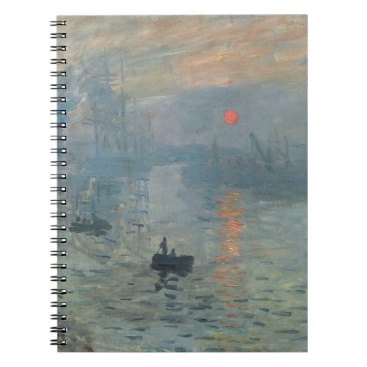 Claude Monet Impression zonsopgang Soleil Levant Notitieboek (Voorkant)