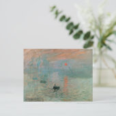 Claude Monet- Impressionisme, Zonsopgang, Briefkaart (Staand voorkant)