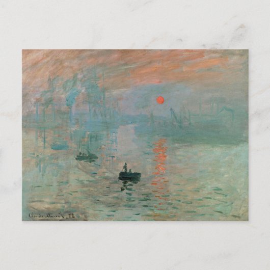 Claude Monet- Impressionisme, Zonsopgang, Briefkaart (Voorkant)