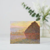 Claude Monet Impressionist Painting Graystaks I Briefkaart (Staand voorkant)