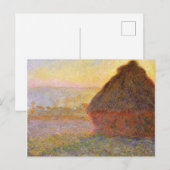 Claude Monet Impressionist Painting Graystaks I Briefkaart (Voorkant / Achterkant)