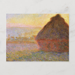 Claude Monet Impressionist Painting Graystaks I Briefkaart