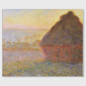 Claude Monet Impressionist Painting Graystaks I Cadeaupapier (Vlak)