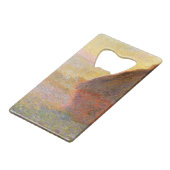 Claude Monet Impressionist Painting Graystaks I Creditkaart Flessenopener (Voorkant Gekanteld)