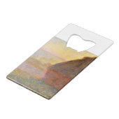Claude Monet Impressionist Painting Graystaks I Creditkaart Flessenopener (Achterkant Gekanteld)