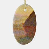 Claude Monet Impressionist Painting Graystaks I Keramisch Ornament (Rechts)