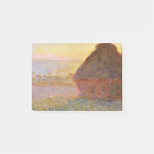 Claude Monet Impressionist Painting Graystaks I Post-it® Notes (Voorkant)