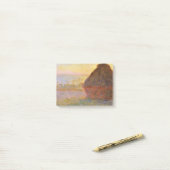 Claude Monet Impressionist Painting Graystaks I Post-it® Notes (Op bureau)