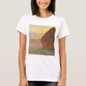 Claude Monet Impressionist Painting Graystaks I T-shirt (Voorkant)