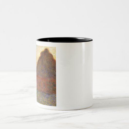 Claude Monet Impressionist Painting Graystaks I Tweekleurige Koffiemok (Center)