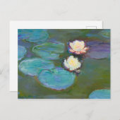 Claude Monet Impressionist Water Lillies Briefkaar Briefkaart (Voorkant / Achterkant)