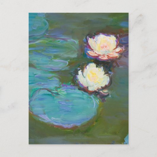 Claude Monet Impressionist Water Lillies Nympheas Briefkaart (Voorkant)