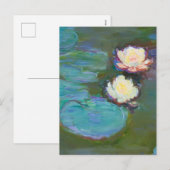 Claude Monet Impressionist Water Lillies Nympheas Feestdagenkaart (Voorkant / Achterkant)
