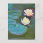 Claude Monet Impressionist Water Lillies Nympheas Feestdagenkaart (Voorkant)