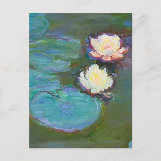 Claude Monet Impressionist Water Lillies Nympheas Feestdagenkaart (Voorkant)