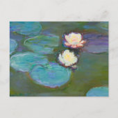 Claude Monet Impressionist Water Lillies Nympheas Feestdagenkaart (Voorkant)