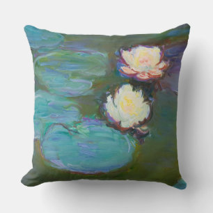 Claude Monet Impressionist Water Lillies Nympheas Kussen