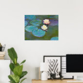 Claude Monet Impressionist Water Lillies Nympheas Poster (Thuiskantoor)