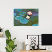 Claude Monet Impressionist Water Lillies Nympheas Poster (Thuiskantoor)