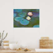 Claude Monet Impressionist Water Lillies Nympheas Poster (Keuken)
