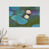 Claude Monet Impressionist Water Lillies Nympheas Poster (Keuken)