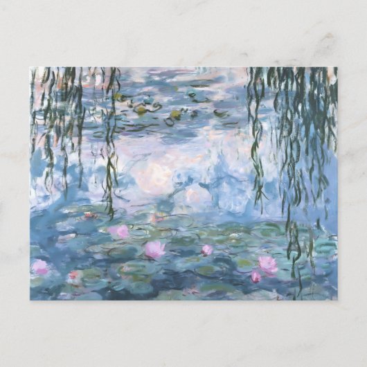 Claude Monet Impressionist Water Lillies Painting Briefkaart (Voorkant)