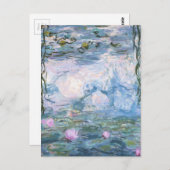 Claude Monet Impressionist Water Lillies Painting Briefkaart (Voorkant / Achterkant)
