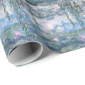 Claude Monet Impressionist Water Lillies Painting Cadeaupapier (Rol Hoek)