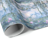 Claude Monet Impressionist Water Lillies Painting Cadeaupapier (Rol Hoek)