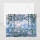 Claude Monet Impressionist Water Lillies Painting Feestdagenkaart (Voorkant / Achterkant)