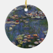 Claude Monet Impressionist Water Lillies Painting Keramisch Ornament (Achterkant)